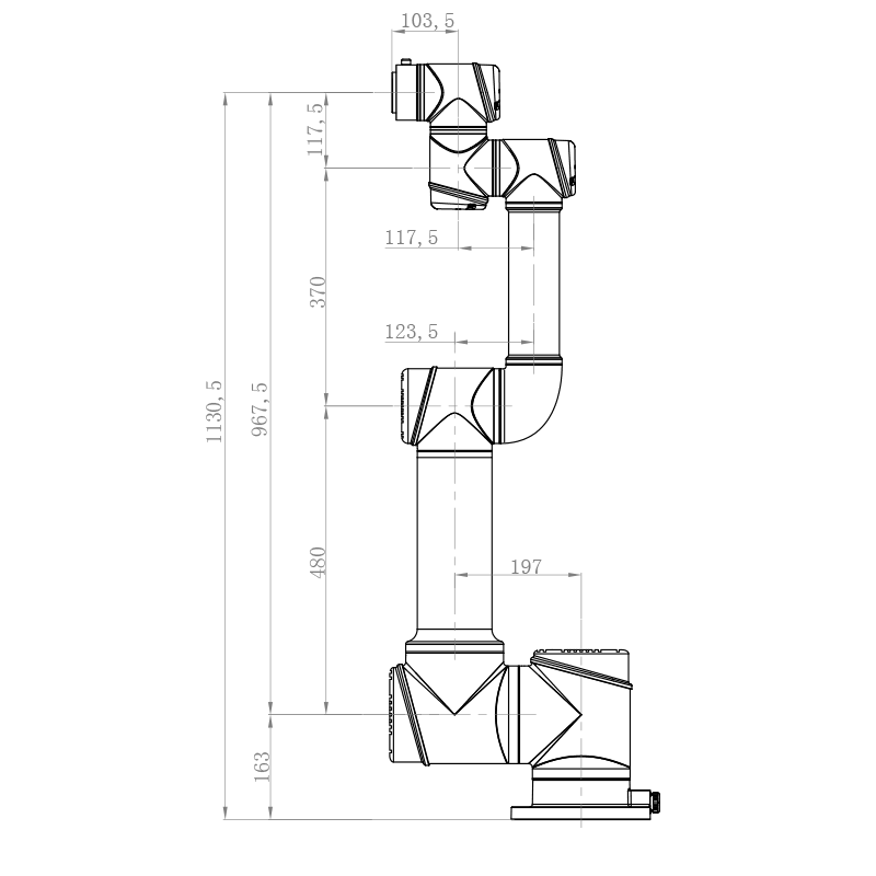 AUBO遨博-I16协作机器人(16kg)插图5