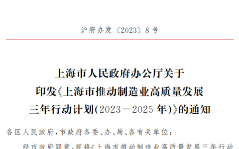 重磅利好！上海发布《三年行动计划》，2025年工业机器人密度达到360台/万人